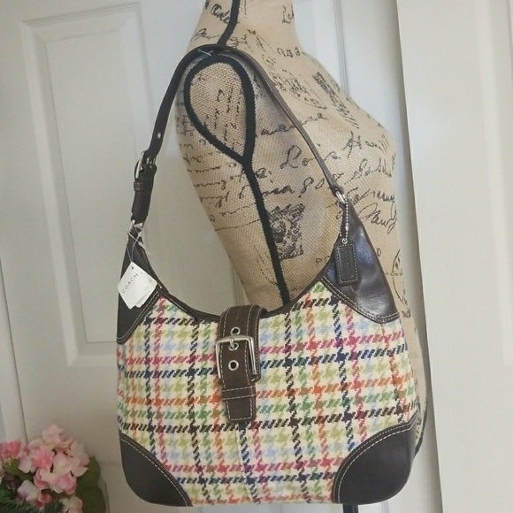 Coach Handbags - NWT Coach Wool/Leather Bag